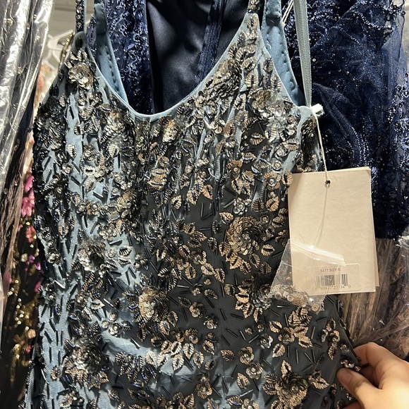 MAC DUGGAL 5477 NWT Floral Embellished Scoop Neck Evening - Picture 6 of 8